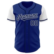 Due maglie da baseball Royal Navy-Bianco, autentiche, personalizzate