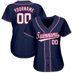 Maglia da baseball personalizzata blu navy bianco-rossa Maglia da baseball personalizzata blu navy bianco-rossa